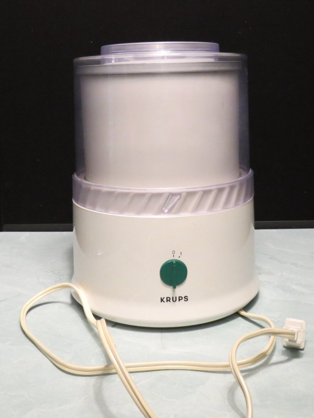 KRUPS TYP 337 Automatic Ice Cream Yogurt Maker 1 Quart vintage 1998 Italy made